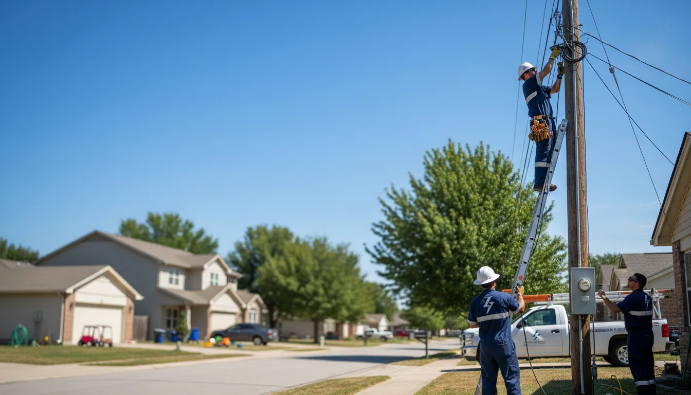 Residential electrician providing installation services in Dixie, GA